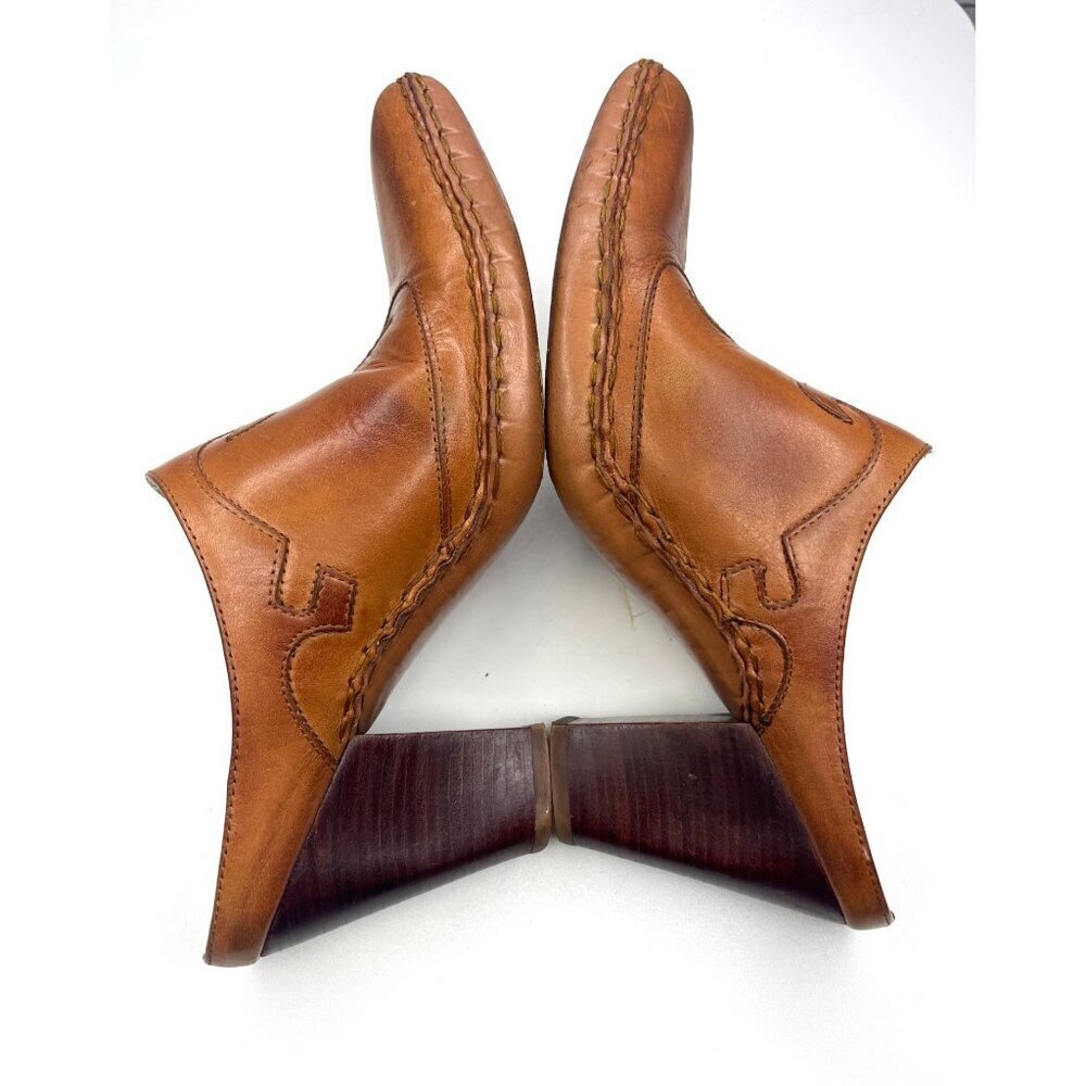 Frye Phoenix Mule Boots Leather brown Ladies Size 6M Western - Picture 5 of 11
